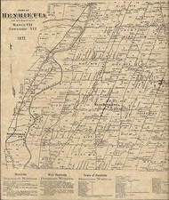 Henrietta Riga Scottsville North Chili NY 1872 Maps with Homeowners Names Shown
