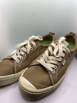 Cariuma Camel Caramel Canvas Sneaker Mens 8.5 Women's Size 10 EUC