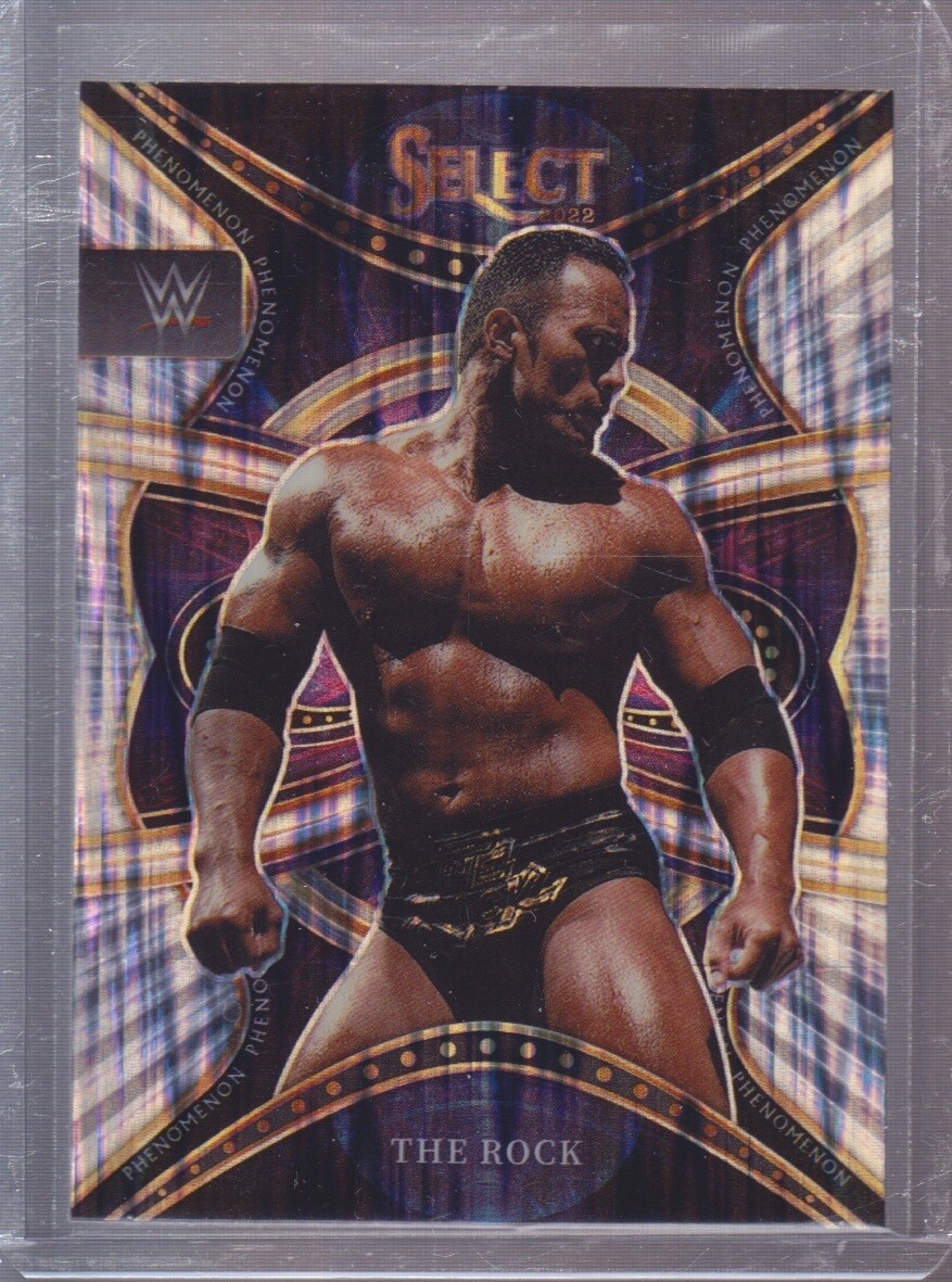 2022 Panini Select WWE The Rock Phenomenon Silver Flash 2022 Panini Select WWE The Rock Phenomenon Silver Flash