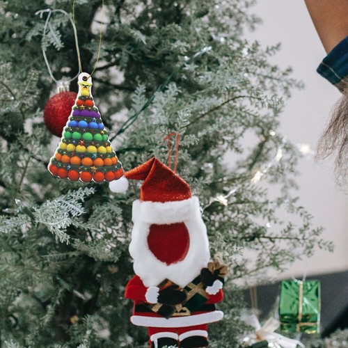 4 Pcs Christmas Name Tag Ornaments Party Decoration Xmas Gift Labels eBay