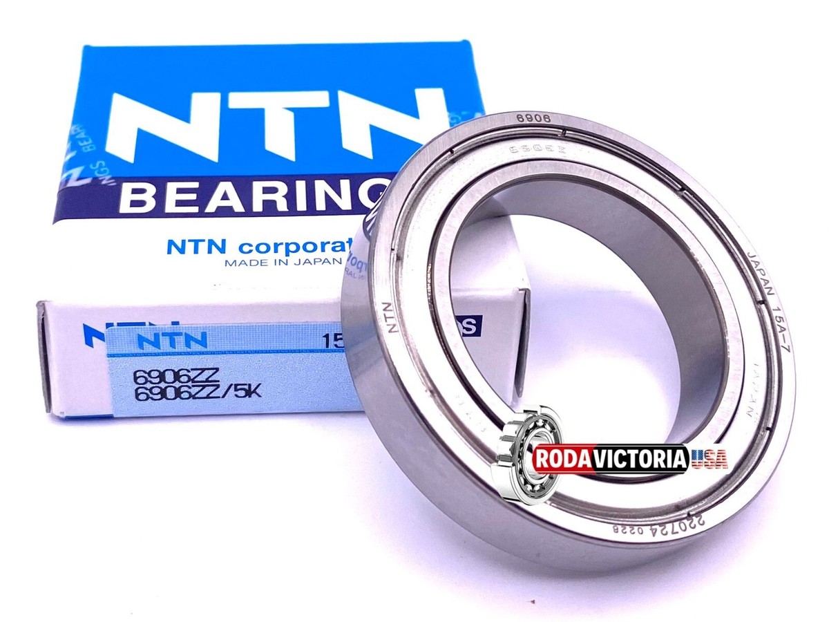 NTN Japan 6906 ZZ Deep Groove Ball Bearing, Metal Shielded