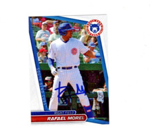 Rafael Morel 2024 South Bend Cubs signed autograph baseball card Santiago DR b