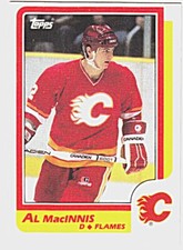 1986-87 TOPPS #173 AL MACINNIS Calgary Flames Hockey Card