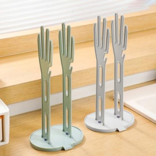 3pcs Kitchen Glove Drying Rack with Drip Tray Space Saving Organizer Set - Picture 7 of 11