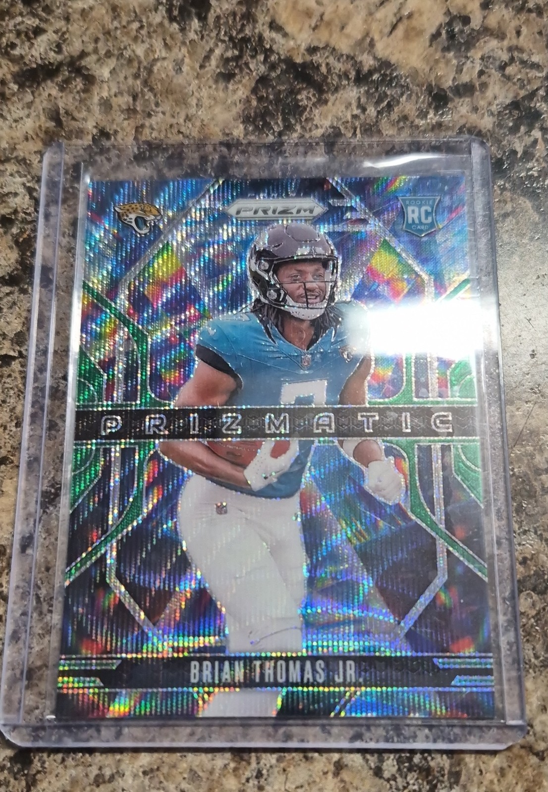 2024 Panini Prizm - Prizmatic Brian Thomas Jr. #19 Green Wave Prizm (RC)