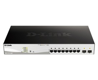 D-Link DGS 1210-10MP - Switch - L2+ - Smart - 8 x 10/100/1000 (PoE+) + 2 x Gigab