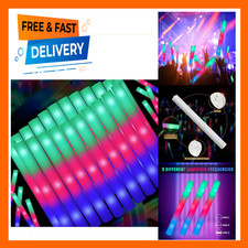 44 PCS Foam Glow Sticks Bulk with 3 Light Modes Colorful Flashing for Party