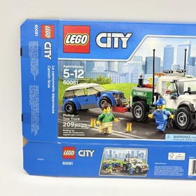 LEGO CITY Pickup Tow Truck 60081 Retired 2015 - Box Package Only