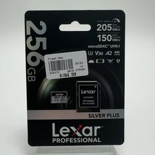 New Lexar Professional Silver Plus 256GB microSDXC 4K