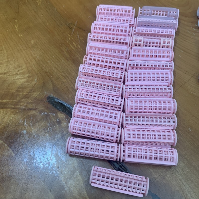 Vintage Snap Over Rollers Curlers Mesh Rollers Set Of 61 /2” length
