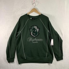 Harry Potter Slytherin Sweatshirt Mens XL Green Fleece Crew BoxLunch Hogwarts