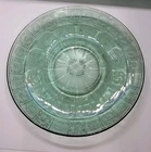 Jeanette Doric & Pansy Depression Glass 4.5" CHILD'S Saucer Ultramarine