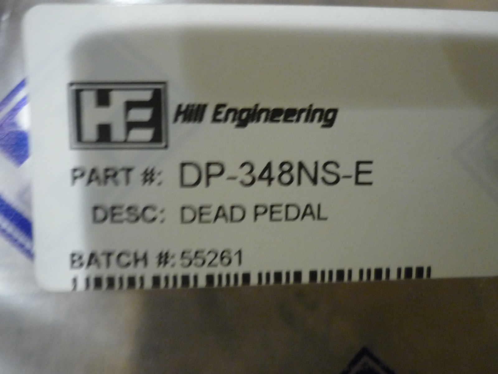 Ferrari 348 - Foot Rest/Dead Pedal LHD (NEW)  - P/N DP348-NSE-LHD