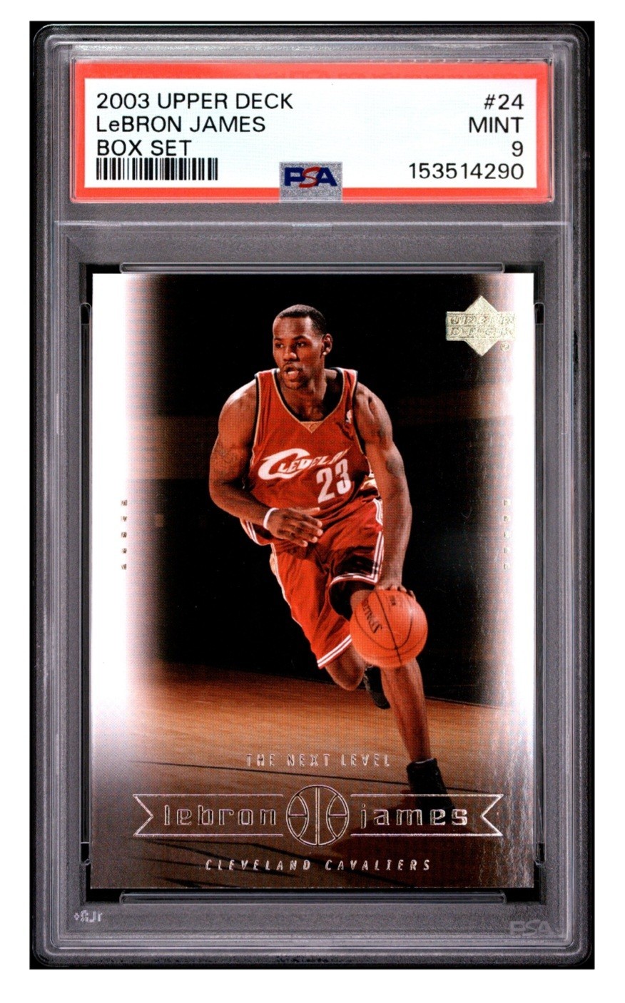 2003 UPPER DECK LEBRON JAMES (RC) BOX SET #24 LEBRON JAMES BOX SET PSA 9