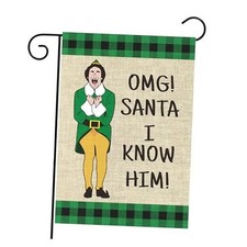 Funny Christmas Garden Flag Decor - Christmas Novelty Movie Burlap Yard Signs
