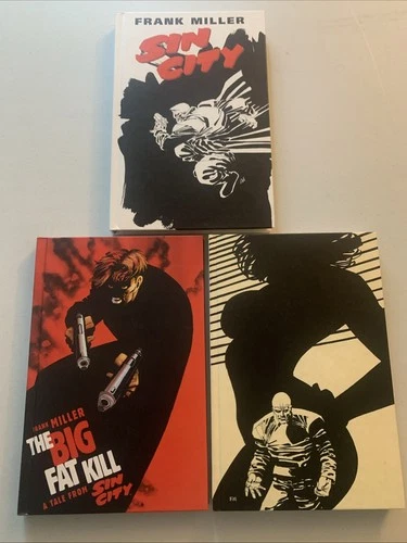 SIN CITY, A Dame to Kill For & The Big Fat Kill by Frank Miller Hardcovers 1994