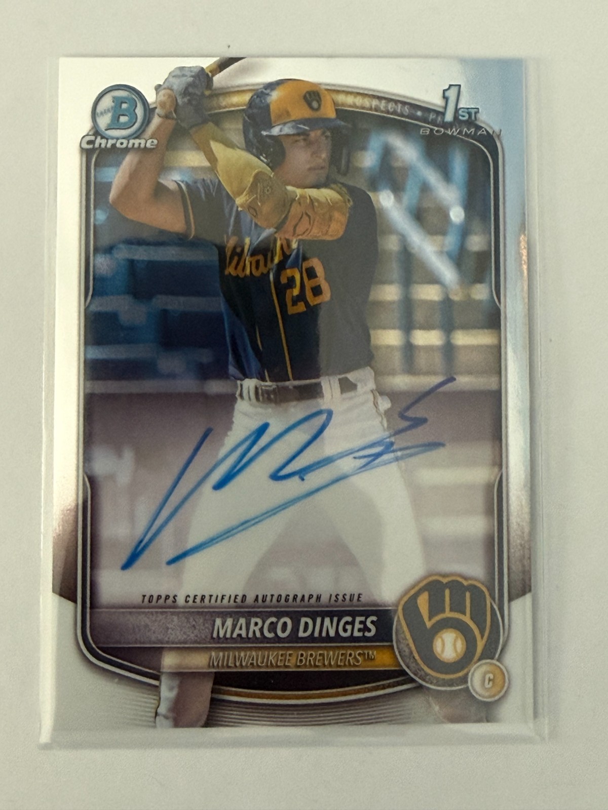 2025 Bowman Chrome Prospect Auto #CPA-MD Marco Dinges