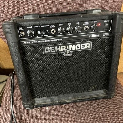 Behringer V-Tone Gm 108 True Analog Modeling 15 Watt Guitar Amp  Quality Sound..
