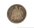 1876 Seated Liberty Coin 10c Dime Silver Collection