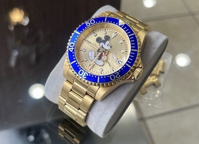 Gold  MICKEY MOUSE - LIMITED EDITION Invicta Watch, Highly Desired 40mm Diver