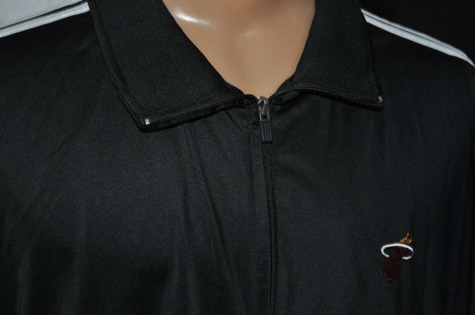 Adidas Full zip Track Jacket Men's XL & 1/4 zip neck top Miami Heat NBA LOT image 3