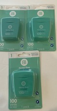 BB Mint Waxed Dental Floss, 100 Yards, Fresh Mint Flavor  3 Pack 