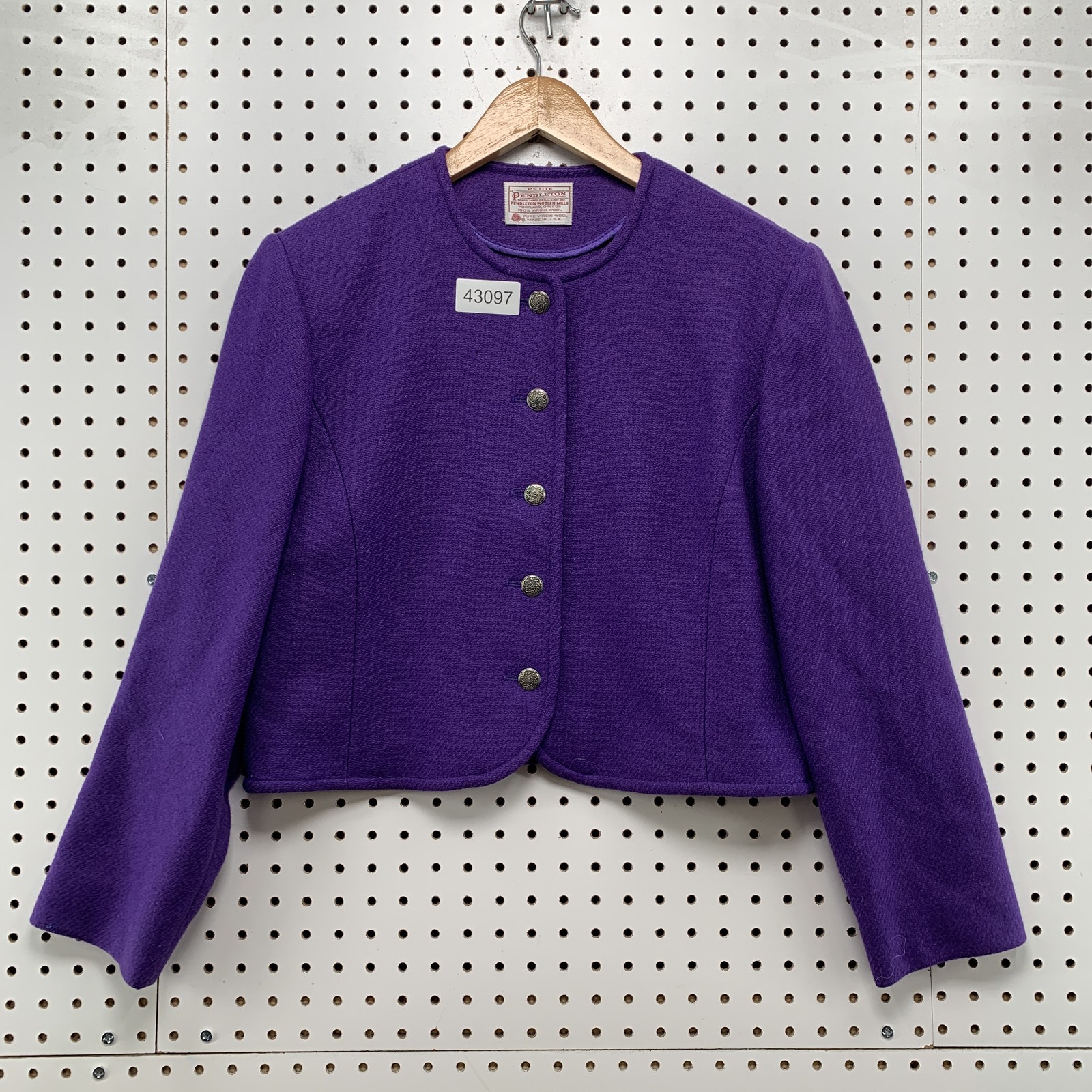 Vintage Pendleton Wool Cardigan Blazer Jacket Wom… - image 1