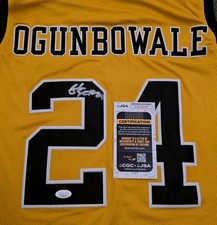 Arike Ogunbowale Signed Custom Notre Dame Irish Jersey Size L In Person JSA CERT
