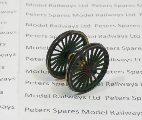 Juego de ruedas calibre OO Dapol 300046 clase D perno forrado verde conducción delantera | Zustand: New