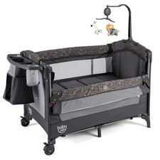 Cuna Para Bebe 5 En 1 Con Cambiador De Pa ales Y Corral Portatil De Lujo