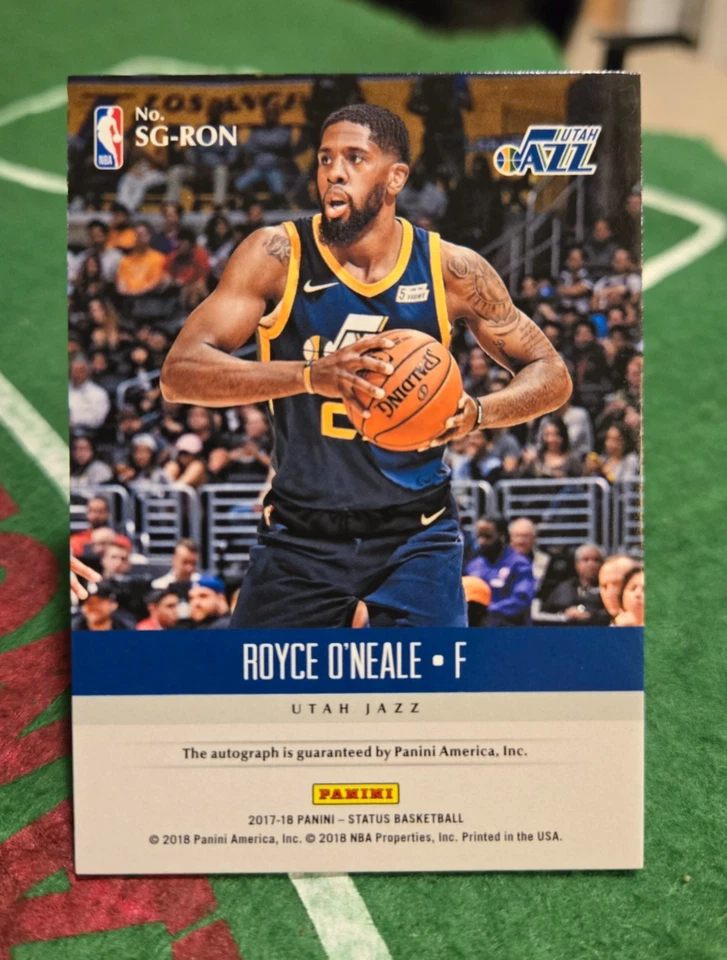 2017-18 Panini Status - Signatures Royce O'Neale Autograph Card #SG-RON (AU, RC) - Image 2 of 2