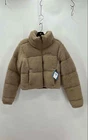 Columbia Women's Cropped Sherpa Brown Jacket - Size S/P NWT