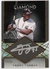 Frank Thomas 2022 Topps Diamond Icons Silver Ink Autograph Card #SI-FTH 10/10