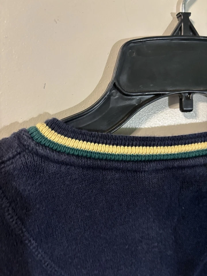 Cutter & Buck Golf Sweater Vest Men’s XXL Blue V-Neck Pullover Cotton - Image 3 of 4