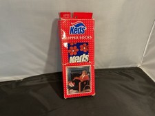 VINTAGE NEW 1981 LADIES KEDS TOASTIES THE SLIPPER SOCK USA Blue Flower One Size