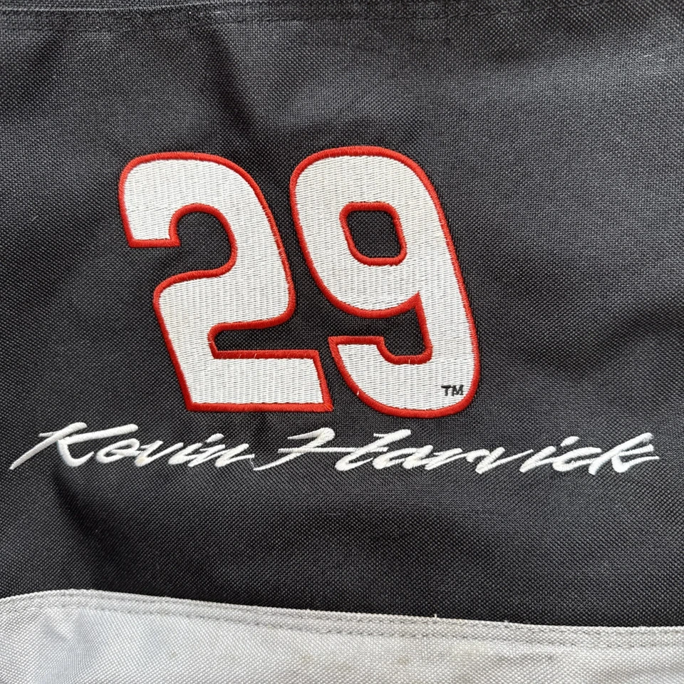 Винтажная черная сумка-тоут Kevin Harvick No29 NASCAR на молнии гоночная высокопрочная вышивка - Изображение 2 из 4