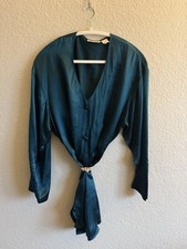 Vintage 90's Victoria's Secret Gold Label 100 Silk Mini Dress Nightgown M/L