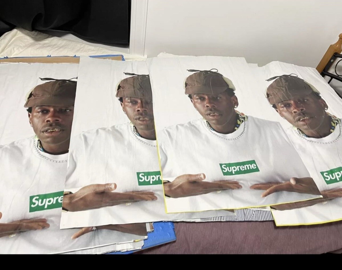 Tyler The Creator Supreme Box Logo Tyler The Creator Supreme Box Logo Promo  Poster Mint Cond