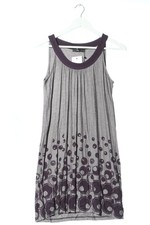 ZERO Sommerkleid Damen Kleid Gr. DE 38 hellgrau-schwarz Casual-Look