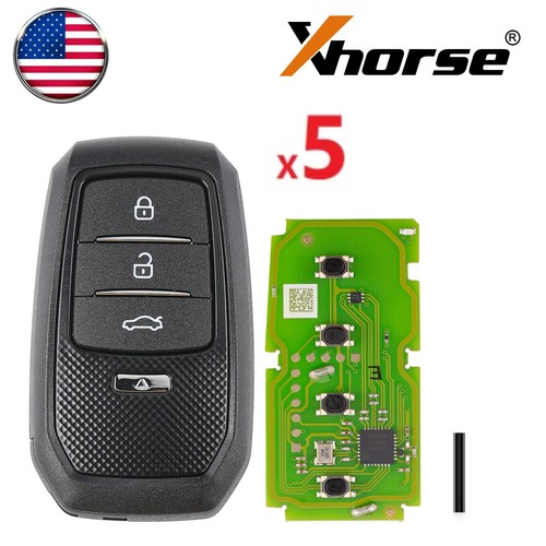 5 x Xhorse XSTO01EN Smart Remote Key for Toyota XM38 4D 8A 4A 4 Buttons US