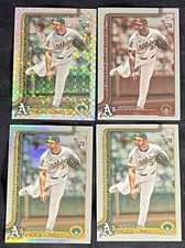 Gunnar Hoglund - Lot Of 4 - 2025 Topps Chrome Update USC127 - Athletics - RC