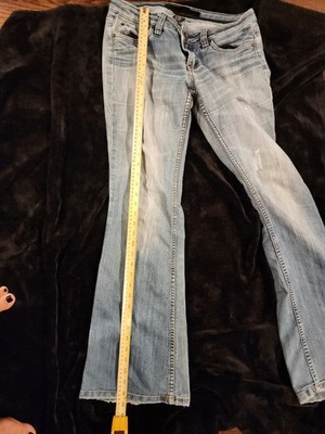 Vintake Y2k Low Rise  Refugee Bell Bottom Womens Jeans Size 11