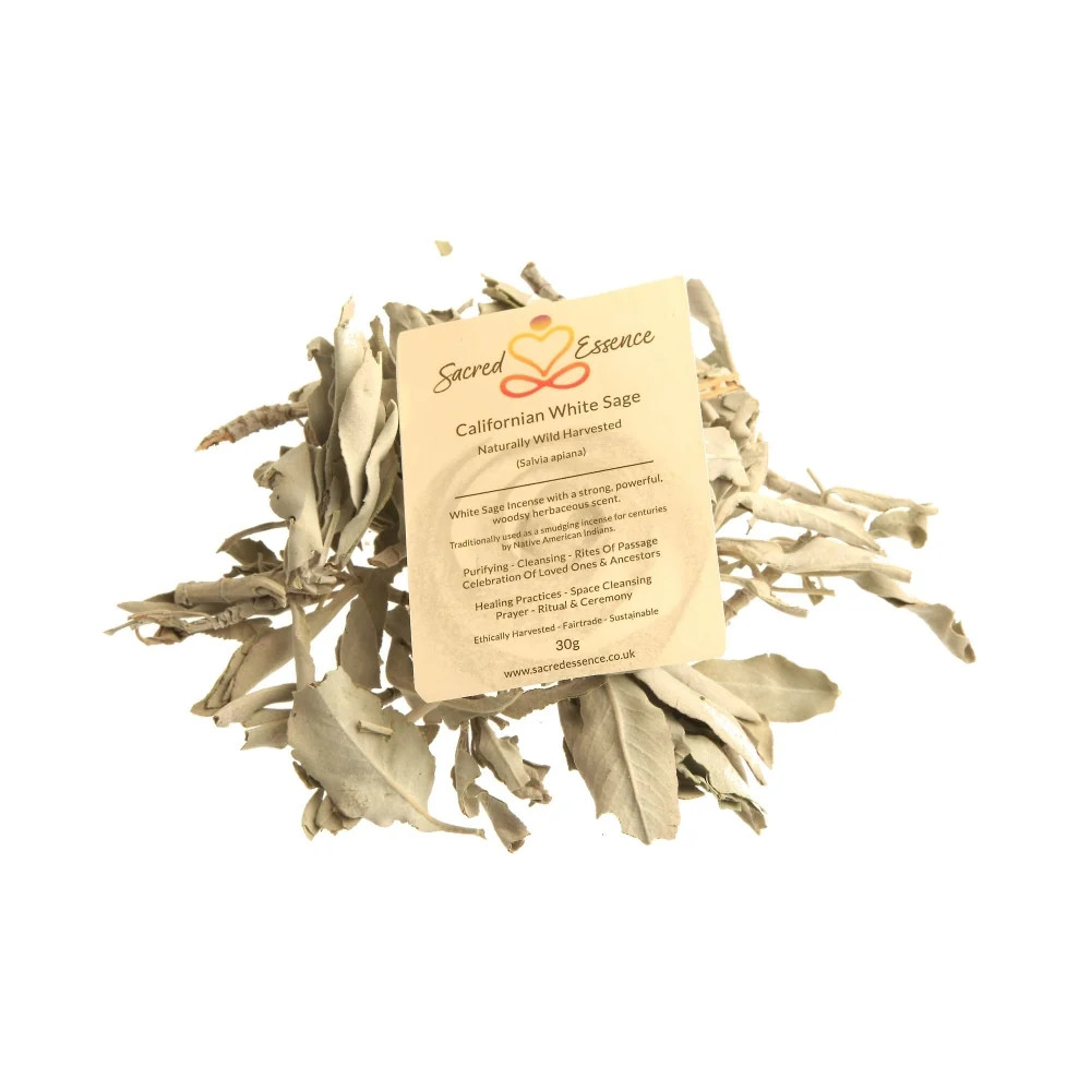 White Sage Leaf Clusters 30g – Premium Smudge Herb