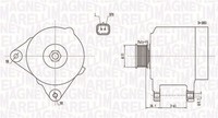 Magneti Marelli Lichtmaschine Generator Lima 063732043010 12V FüR Renault Megane