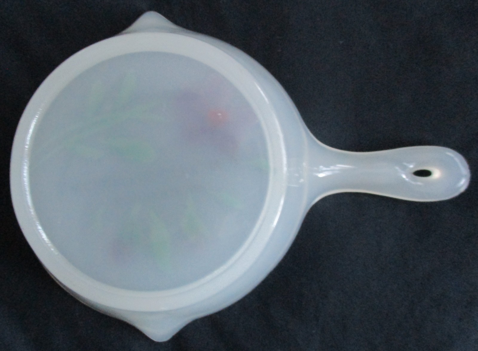 Circa 1920's Souvenir Tiffin Glass Frying Pan Skillet Atlantic City New Jersey