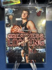 2025-26 Bowman Chrome Kasparas Jakucionis Greatness Loading GL-20 RC Heat Rookie
