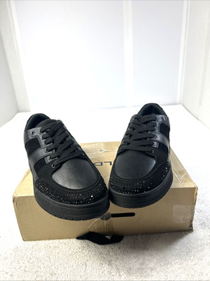 ALDO Sneakers Black Suede /Black Sequins Kian-0001 Men Sz 12 New in Box