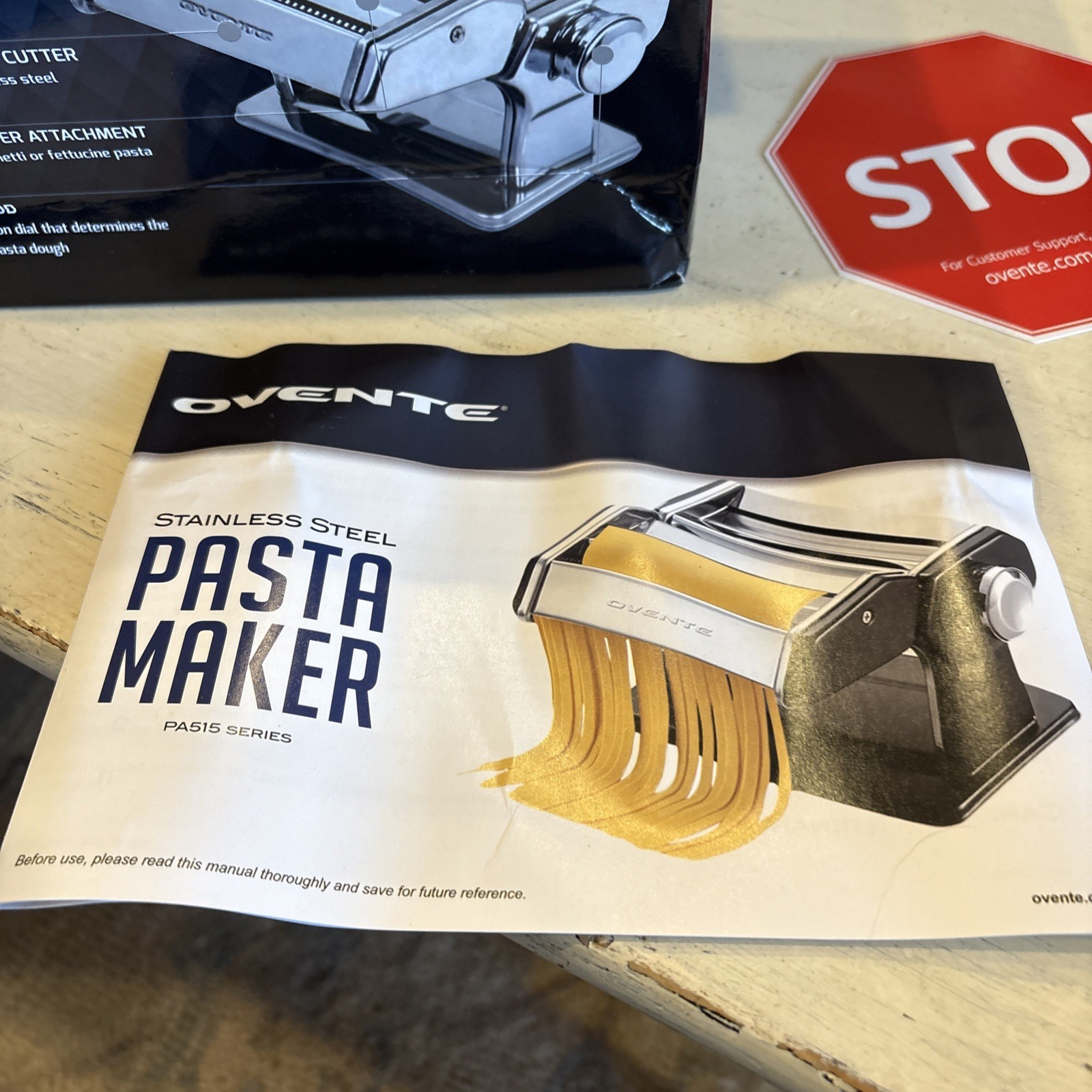 150 Mm Silver Stainless Steel Manual Pasta Maker PA5155 New In Box