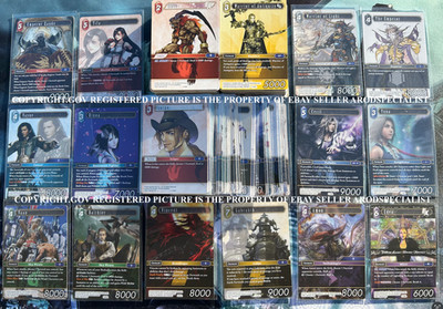 FINAL FANTASY TCG FFTCG OPUS 2 II COMPLETE NON-FOIL SET RINOA TIFA YUNA
