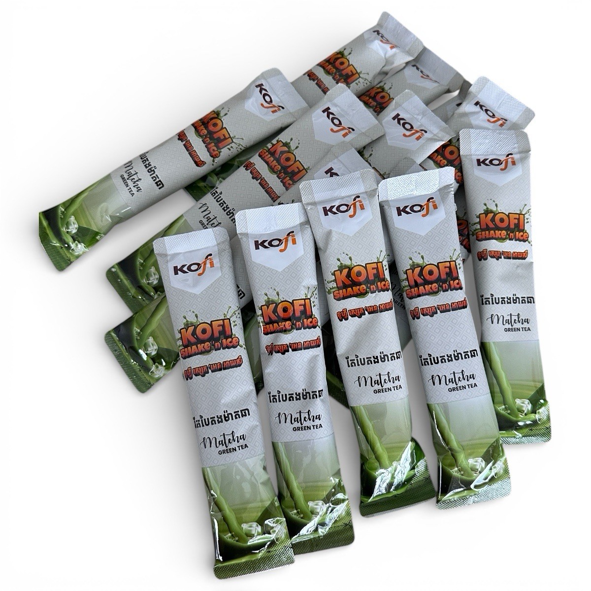 KOFI Shake 'n Ice Match Green Tea (15 sticks x 35g)   ផលិតផលរបស់ប្រទេសកម្ពុជា